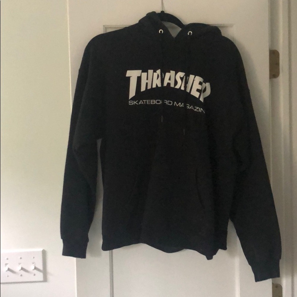 black thrasher hoodie